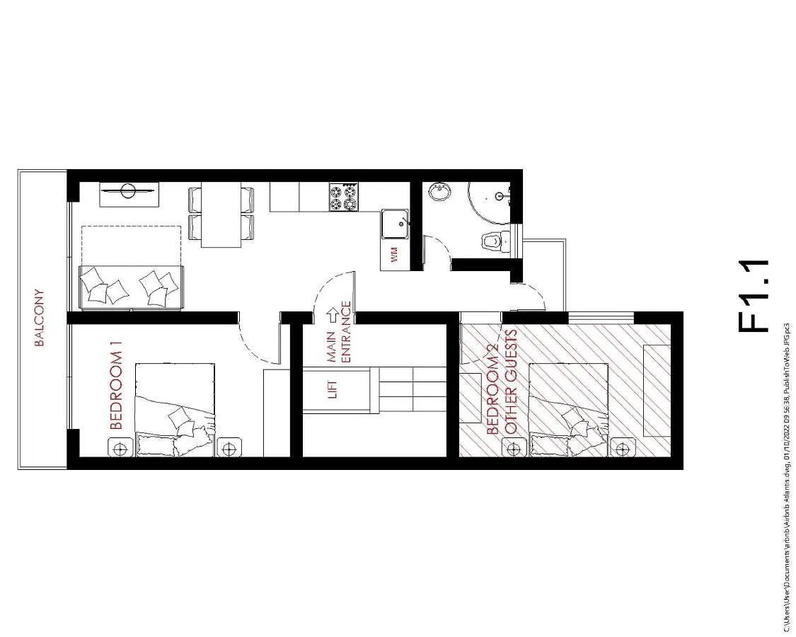 F1 1 Lovely Room, Bathroom And Living Shared Saint Julian's Homestay